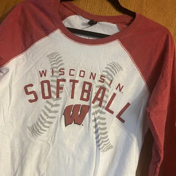 Wisconsin Softball 3/4 Sleeve Shirt - Image 2