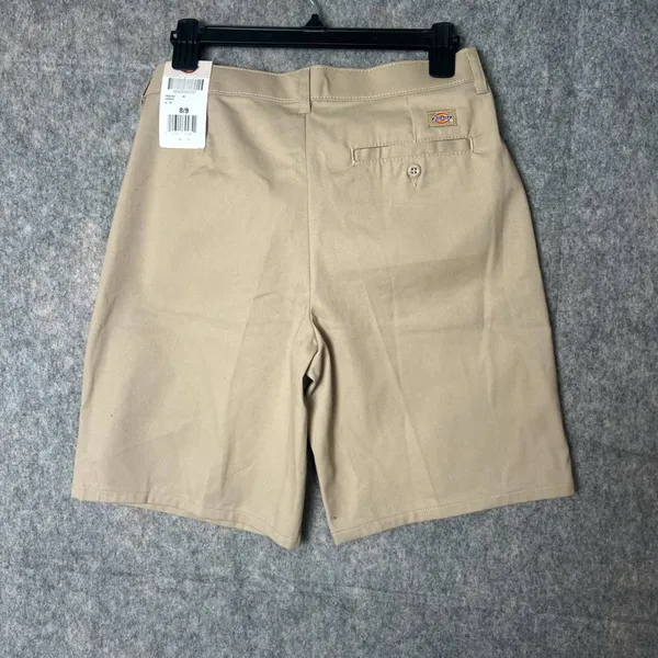Dickies Women's Size 8/9 Relaxed Fit Twill‎ Khaki NWT Shorts - Image 2