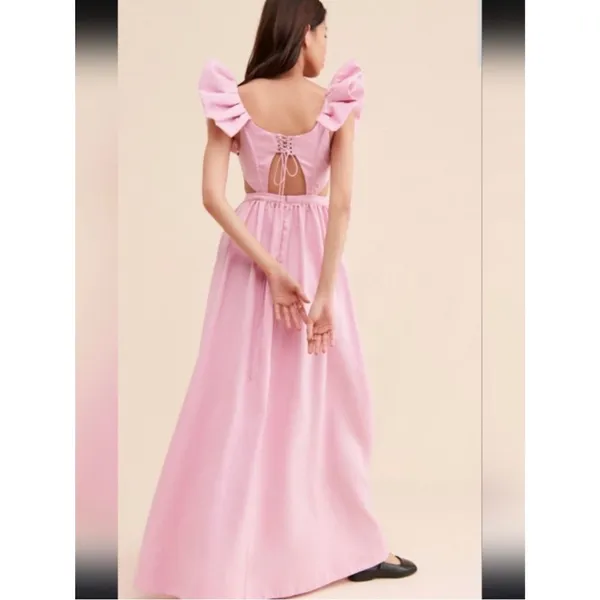 For Love And Lemons Miriam Maxi Dress Dusty Pink size Small - Image 2