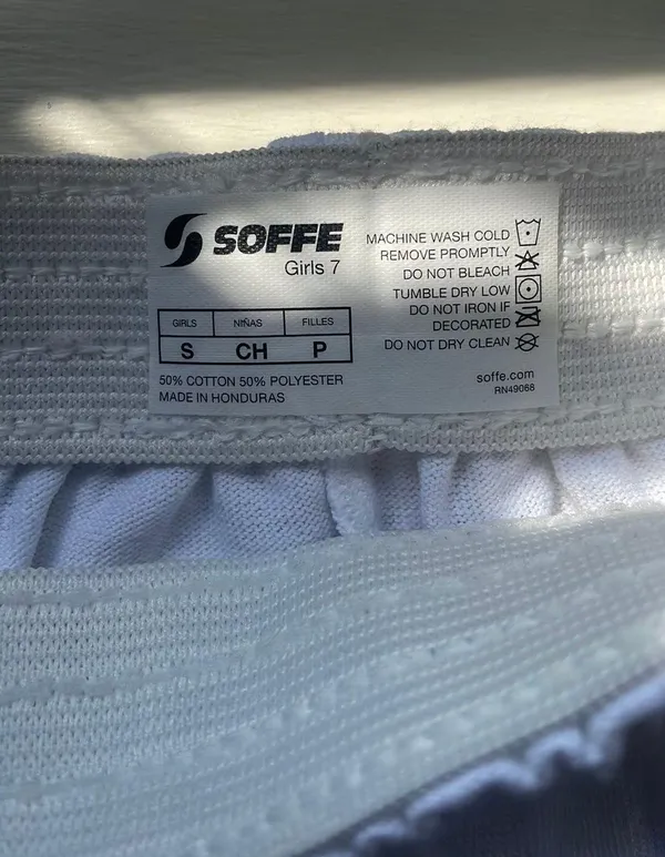 Soffe White Shorts - Image 3