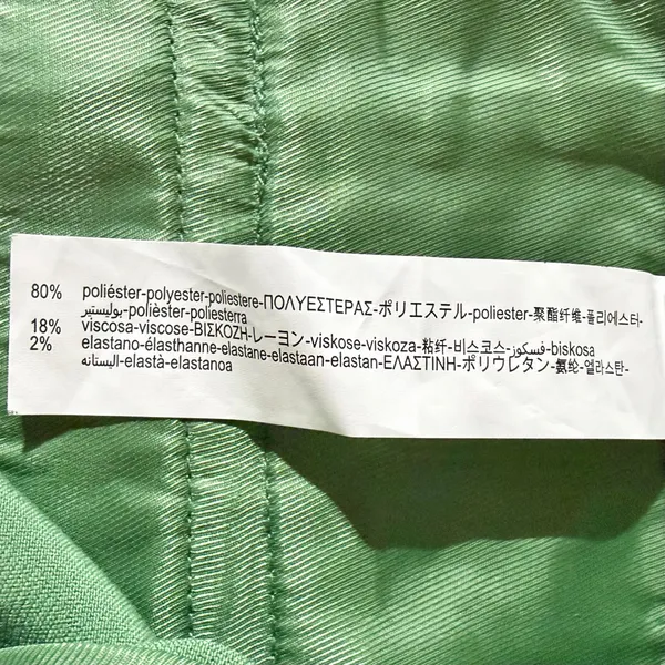 Zara High Rise Straight Leg Full Length Trousers Green Size XL 3736/047/500 - Image 19