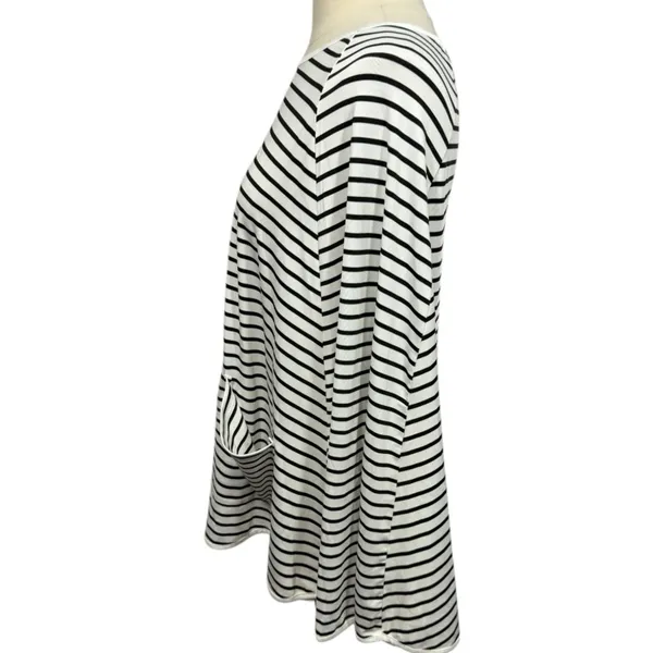 Kefee Kol Nursing Poncho Cover Up Black White Stripes‎ - Image 9
