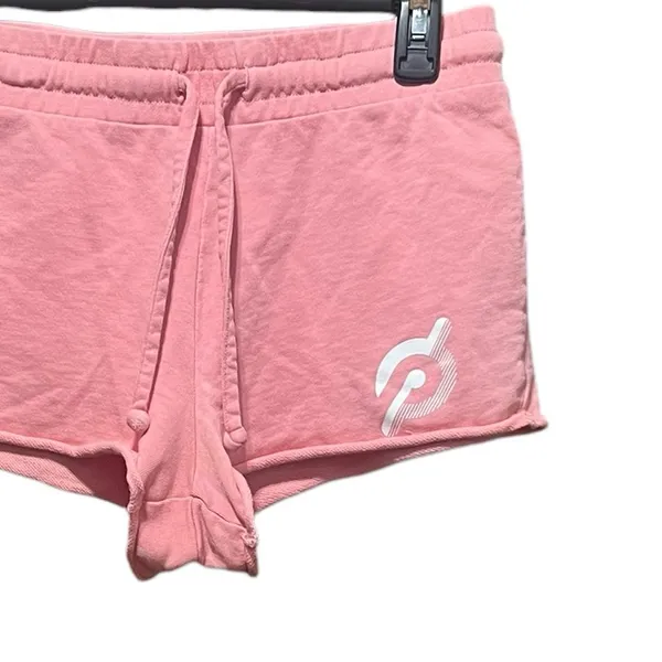 Peloton Unwind‎ French Terry Pink Lounge Shorts Size Small - Image 4