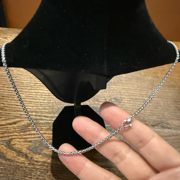 Pink Iridescent Cross Pendant Necklace - Image 2