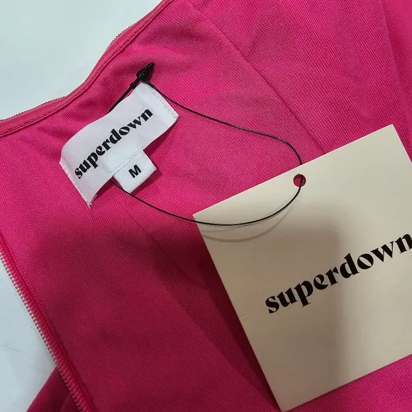 Superdown Gianna Sweetheart Bodysuit in Pink Medium - Image 10
