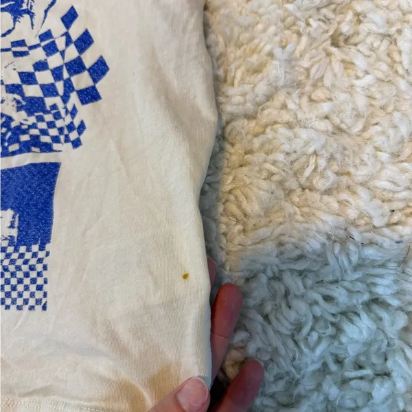 Divided Short Sleeve Tee with Vintage Graphic - Image 2