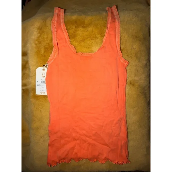 Billabong X‎ Wrangler Women's Orange Surf Out West Tank Top, Size S/8, NWT - Image 3