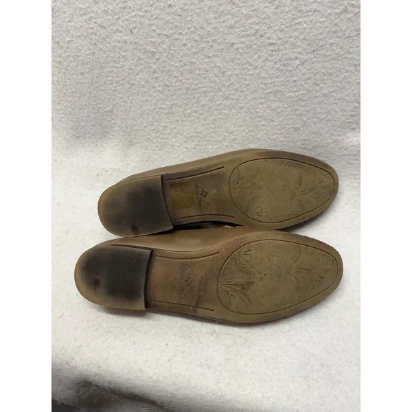 Patricia Nash Fia Taupe Brown Leather Loafer Flat Shoes Size 9 / 39 M Old Money - Image 4