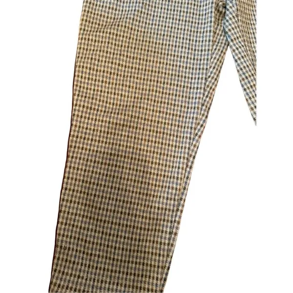 Maeve by Anthropologie Tan Plaid Pull on Pants Sz XS‎ - Image 12