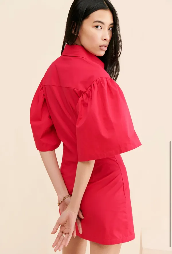 Saressa Mini Dress in Red, Winter Muse Red Size XS - Image 2