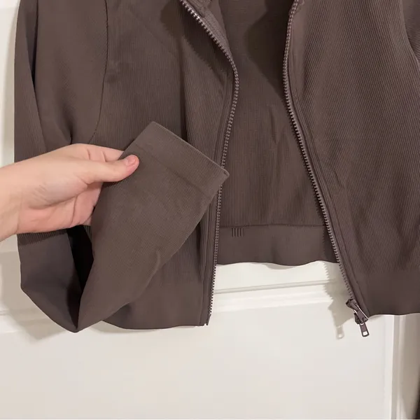 Set Active Cropped Jacket Top - Image 5