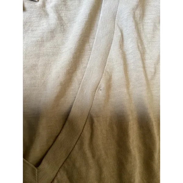 AGOLDE Risha Tee V-Neck Short Sleeve T-Shirt Tan Khaki AE3257-1628-DUP Women S - Image 6