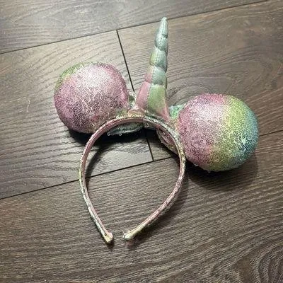 Disney Sequin Unicorn Mickey Mouse Ears - Image 2