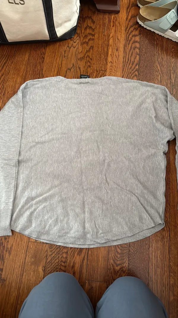Snowman Sweater Gray - Image 2