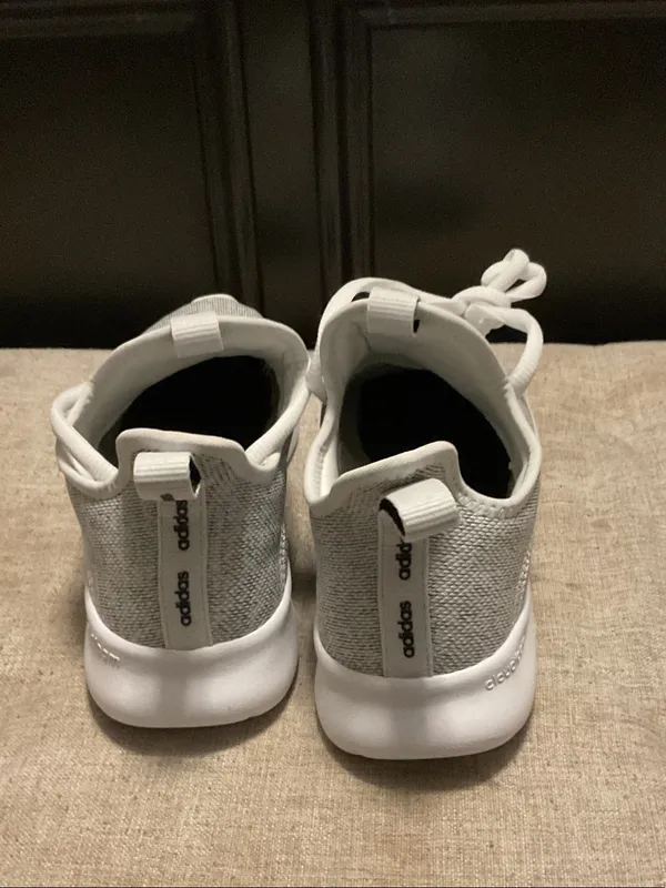adidas Gray and White cloudfoam running Sneakers - Image 3