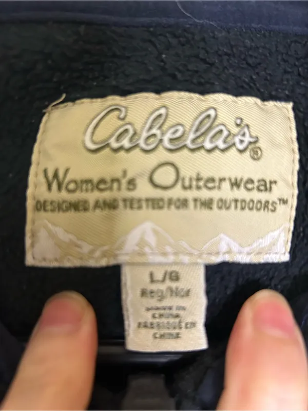 Cabela's Women's Fleece Zipped Sweater Vest Size Large - Image 5