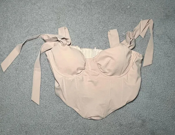NWT Tie Shoulder Crop Bustier Bandana Cami Top - Image 3