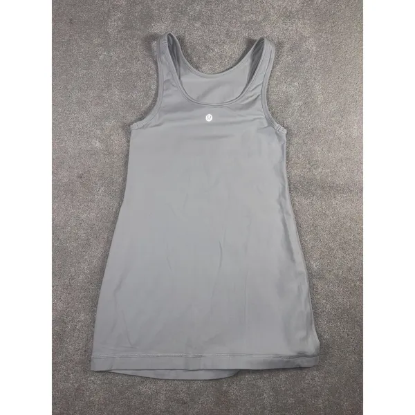 lululemon high neck align tank full length 4 gray - Image 4