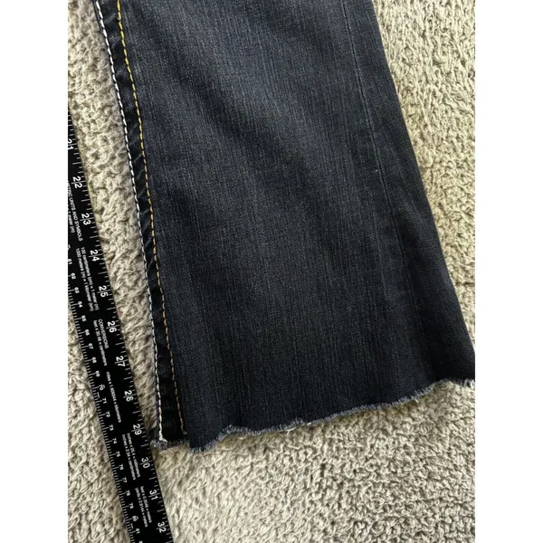 Seven 7 Bootcut Jeans‎ Women 31 Low Rise Thick Stitch Western Festival Y2K Biker - Image 5