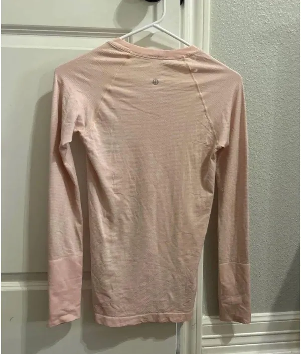 Pink Lululemon Long Swiftly Tech Sleeve - Image 2