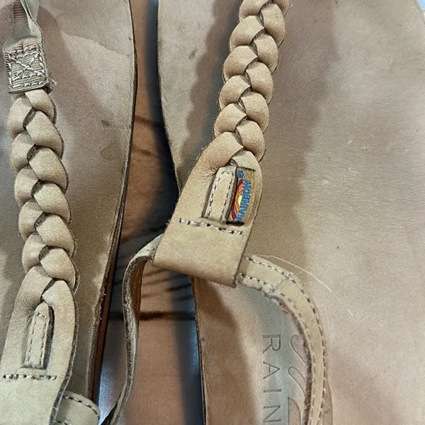 Rainbow Sandals Braided T Strap Size XL - Image 4