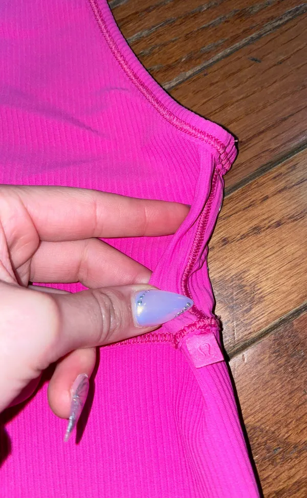 Lululemon POW Pink Ribbed Power Pivot Tank 6 - Image 2
