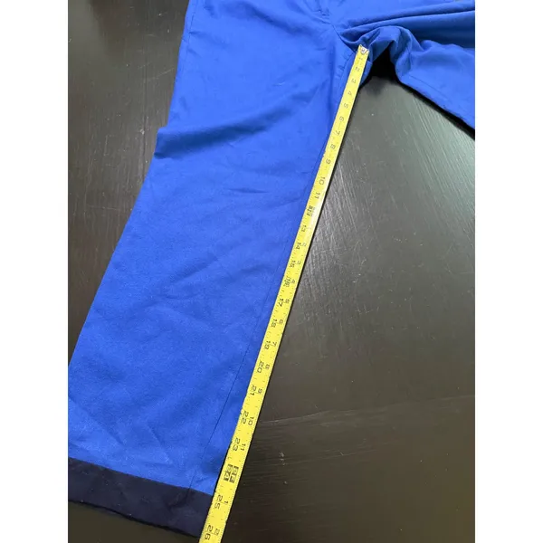 J.Crew Cafe Capri Royal Blue‎ 100% Wool Ankle Pants Navy Hem 11008 Womens 6 - Image 6