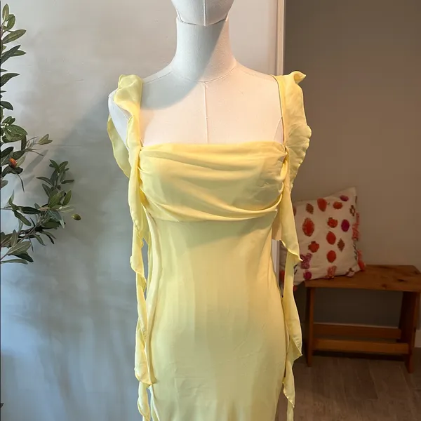 Princess Polly Lanai Maxi Dress Lemon New! - Image 7