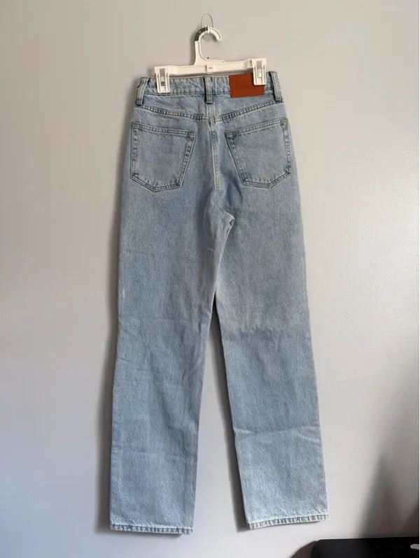 Princess Polly Holland High Rise Straight Leg Jeans Size 2 NWT - Image 3