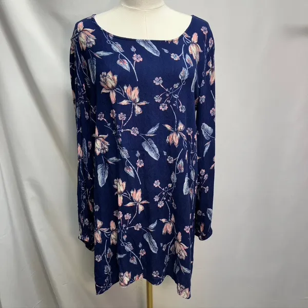 Billabong Heart strayed Floral Mini Dress Womens Medium Rayon Boho‎ Summer - Image 2
