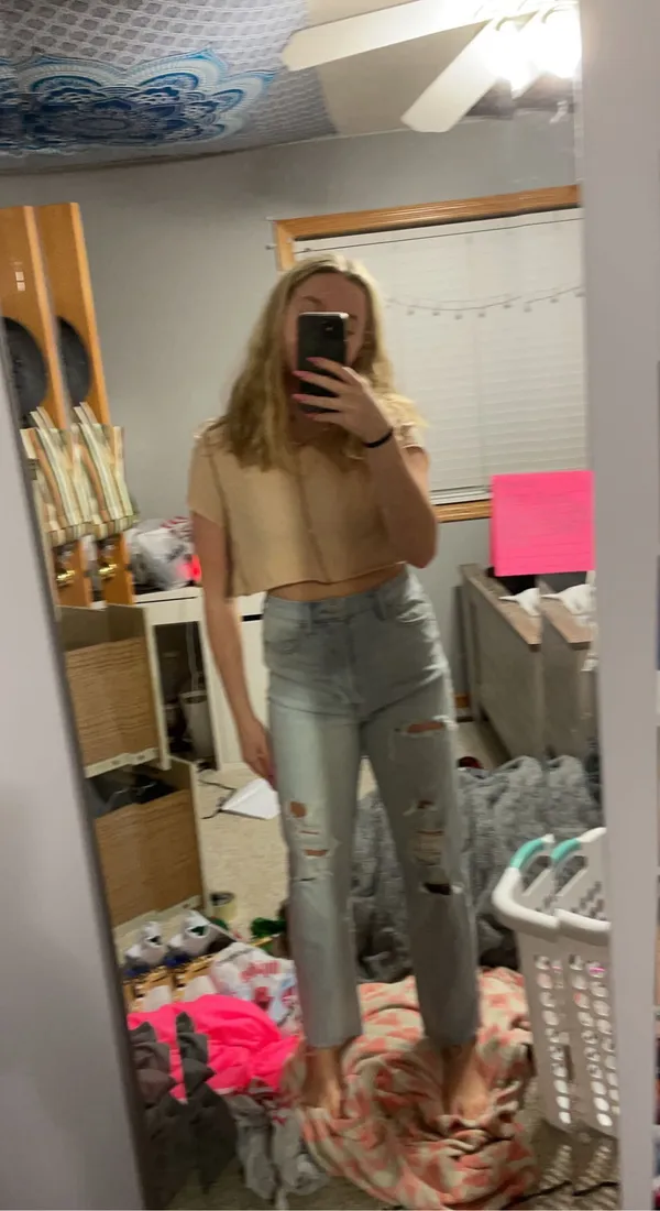 PacSun Brown Crop Tee - Image 2