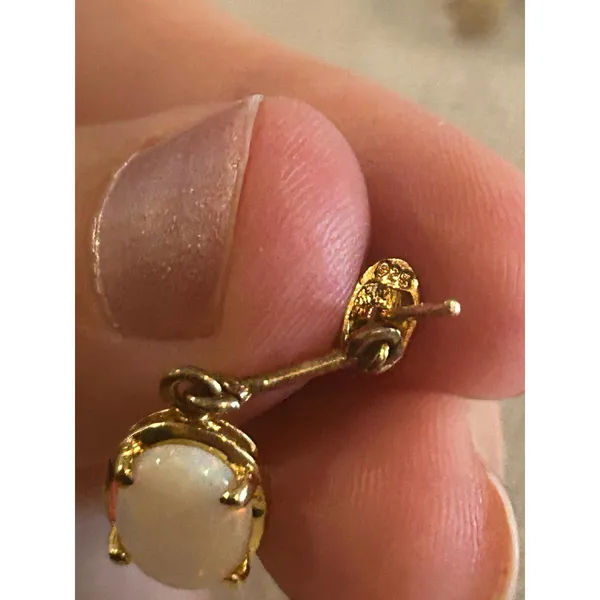 A271 1 inch 925 sterling silver gold tone - Image 9