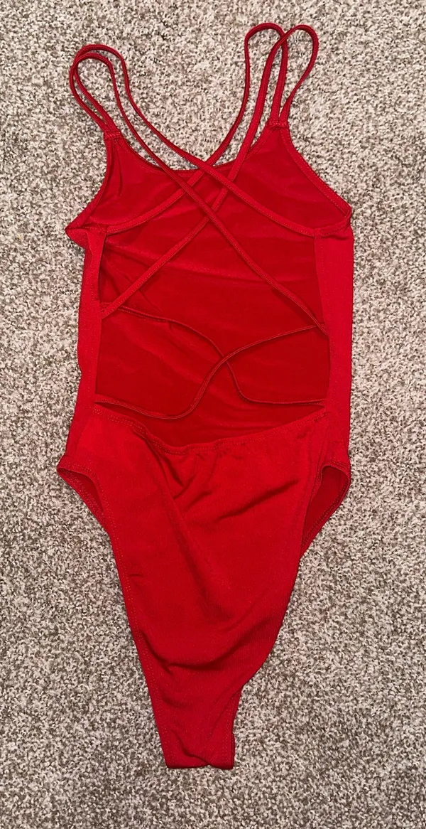 Red Strappy Bodysuit - Image 4