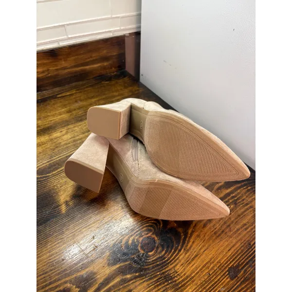 A‎ New Day Tan Pointed Toe Heeled Booties Size 10 - Image 7