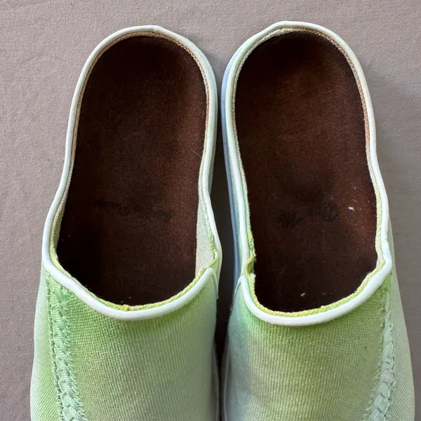 date me just for practice canvas leather clogs - Image 7