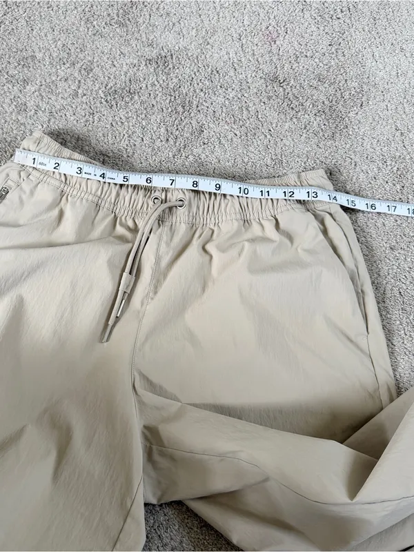 Athleta Women’s Midday Mid Rise Crop Poplin Pants Lightweight UPF 40+ in Ecru S - Image 10