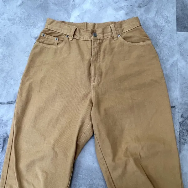 Yellow Classic Vintage Match Dull Yellow Jeans Size 10 (Fits like a‎ modern 4) - Image 5
