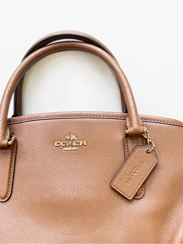COACH Brown Small Margot Carryall - Image 4
