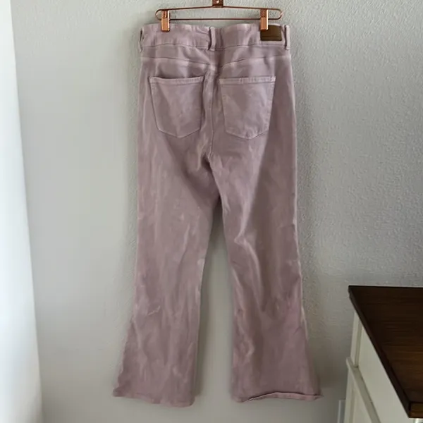 American Eagle Stretch Super Hi-Rise Flare Pink 10 - Image 2