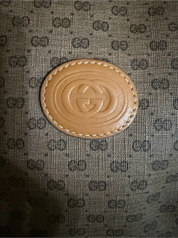 Gucci Monogram Crossbody Bag with Scarf Accent vintage - Image 2
