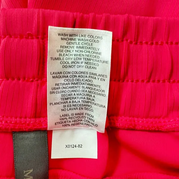 Mondetta Ladies Sz M Raspberry Sorbet Soft Scuba Ribbed Active Shorts - Image 4