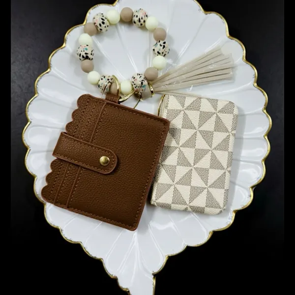 Double Joy Wallet Wristlet Style B Brown - Image 2