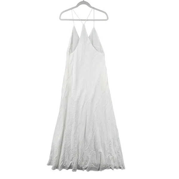 Seven Wonders Revolve Aidana Maxi Dress White Sz Large Beach Minimalist Pockets - Image 4