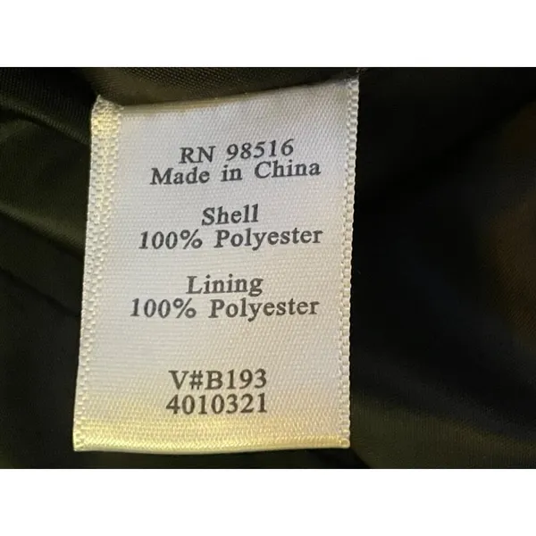 Coldwater Creek Blazer Womens PS6-8 Petites Used Black Brown Lined 3/4 Sleeve - Image 7