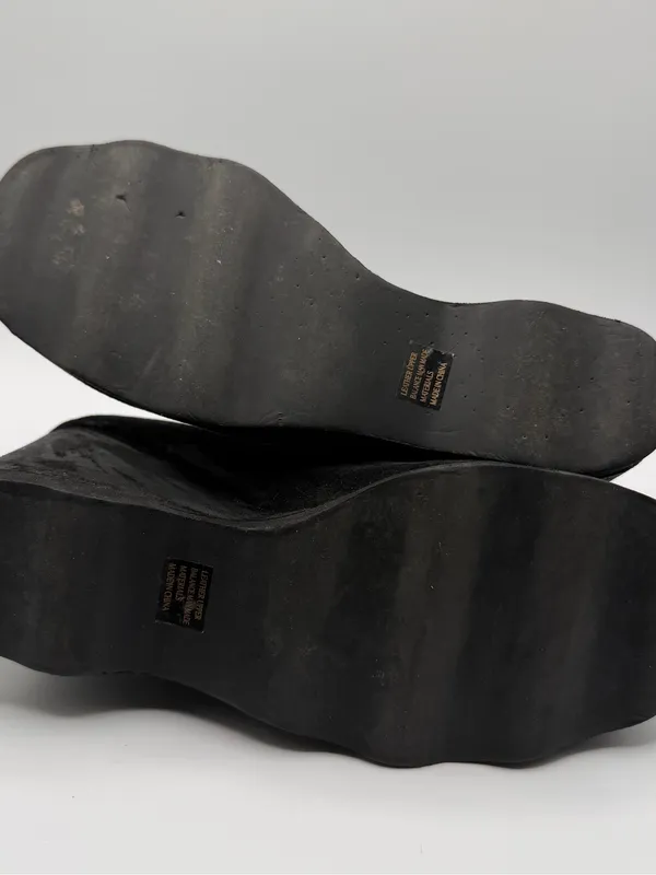 Vintage MIA Betty Y2K Mary Jane Platform Wedge Heels Black Leather 8.5 - Image 6