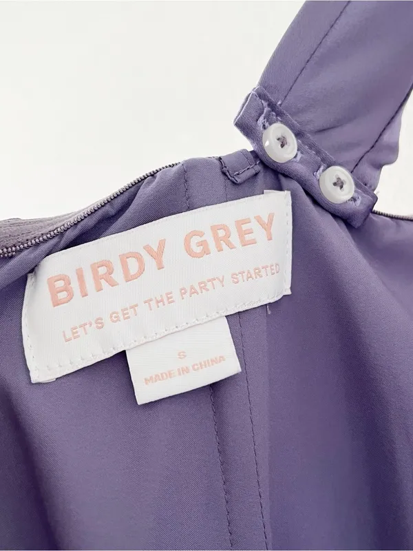 Birdy Grey Mia Dusty Lilac Matte Satin Bridesmaid Formal Dress - Image 9