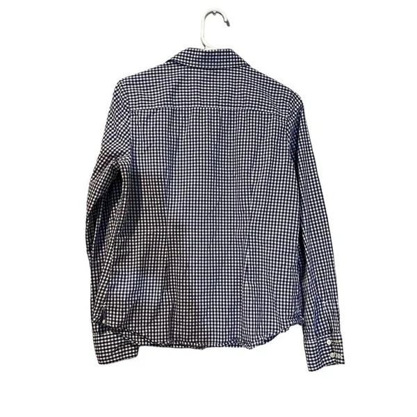 Tommy Hilfiger Button-Up‎ Shirt Womens Medium Blue White Gingham Check Long - Image 4