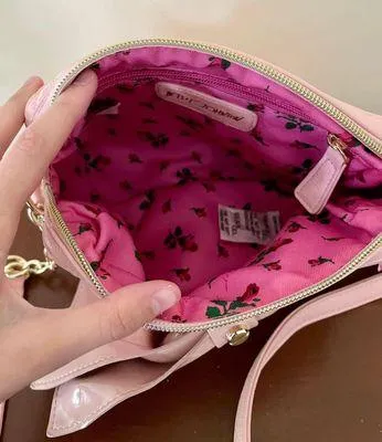 Betsey Johnson Pink Bow Crossbody Bag - Image 6