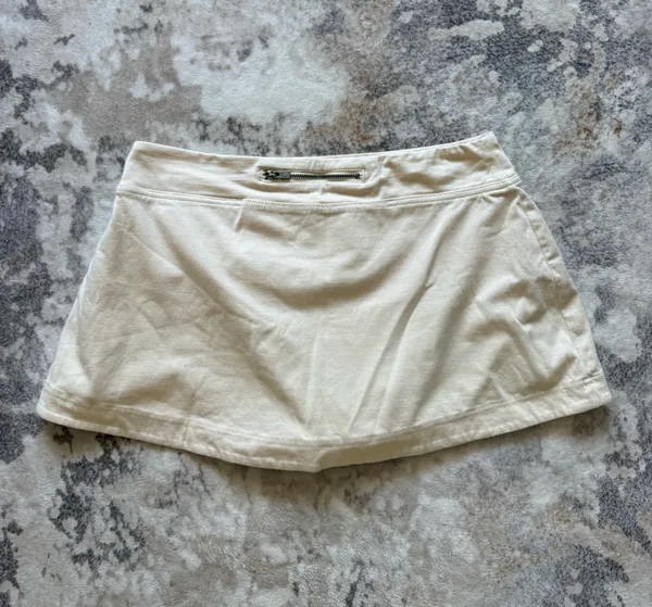 FP Movement by Free People Cream Athletic Skort with Side Slit - Image 5