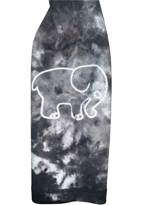 ivory ella Black & Gray Marble Tie-Dye Leggings - Image 3